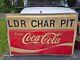 Huge Vintage Enjoy Coca Cola Sign 6 Feet Long By 4 Feet High Plastic 2 Sided