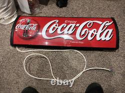 Illuminated / Light Up Coca Cola Sign from fridge top CCFL Mains Project DIY