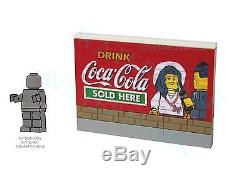 KB11 Kit Stickers Lego Custom Red Cola Sign, minifig scale city modular coca