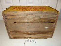 Killer c1940s Vtg Coke Coca Cola Soda Pop Wood Wooden Shipping Crate Nice Patina