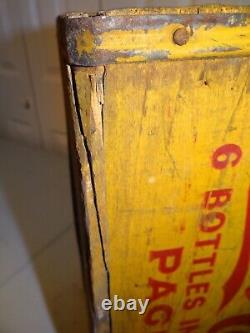 Killer c1940s Vtg Coke Coca Cola Soda Pop Wood Wooden Shipping Crate Nice Patina