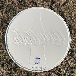 LARGE 36IN Classic Coke Glass Bottle Coca-Cola Antique Style METAL Hanging Sign