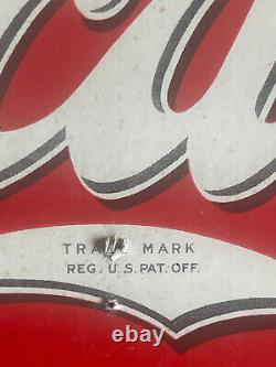 LARGE OLD VINTAGE COCA COLA SODA Advertising Cardboard SIGN 1939 56X 27 Coke