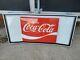LARGE Vintage ENJOY Coca Cola COKE box Soda Sign