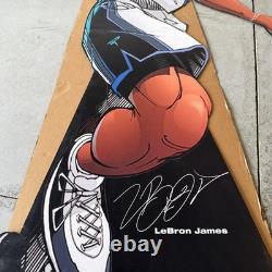 LEBRON JAMES 2004 Cleveland Cavs Coca-Cola POWERade STANDEE STORE DISPLAY Signed