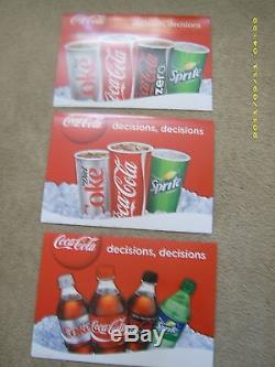 L@@K Huge New Coca-Cola 6ft Menu Board Sign with6 sets of letters & numbers
