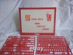 L@@K Vintage 70's Coca-Cola Menu Board Sign withOriginal Letters & Numbers Sets