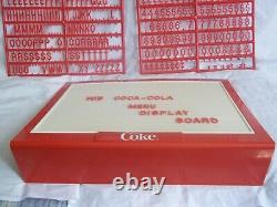 L@@K Vintage 70's Coca-Cola Menu Board Sign withOriginal Letters & Numbers Sets