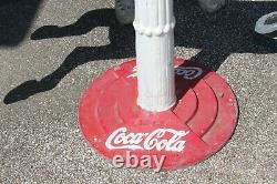 Large 59 Vintage Coca Cola Sign Base 1 Piece Cast Aluminum Carousel Horse