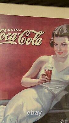 Large COCA COLA Advertising Print Signed Hayden Hayden