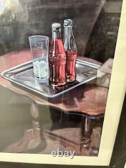 Large COCA COLA Advertising Print Signed Hayden Hayden