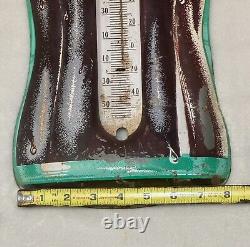 Large Coca-Cola Bottle Shaped Thermometer Tin Sign 29 Coke Advertising