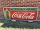 Large Coca Cola General Store Metal Sign In Wooden Frame GE Walker 72 X 30 1930s