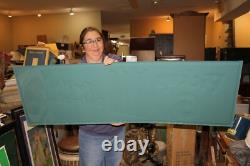 Large Coca Cola Pick Up 6 Home Refreshment Soda Pop 50 Embossed Metal Sign NICE