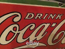Large Coca Cola Porcelain Sign