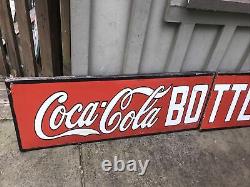 Large Coca Cola porcelain Sign