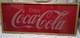 Large Framed Coca-Cola Cloth Sign 51.5 × 21.5