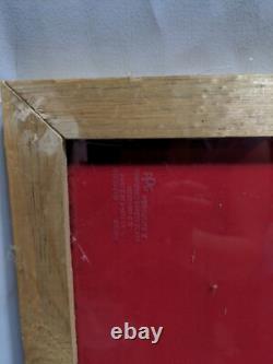 Large Framed Coca-Cola Cloth Sign 51.5 × 21.5