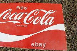 Large Original Enjoy Coca Cola Metal Sign Old Soda Advertising Store Sign Am 72