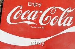 Large Original Enjoy Coca Cola Metal Sign Old Soda Advertising Store Sign Am 72