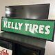 Large Original''kelly Tire'' Painted Metal Sign 58x17.5 Inch