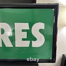 Large Original''kelly Tire'' Painted Metal Sign 58x17.5 Inch
