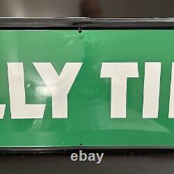 Large Original''kelly Tire'' Painted Metal Sign 58x17.5 Inch