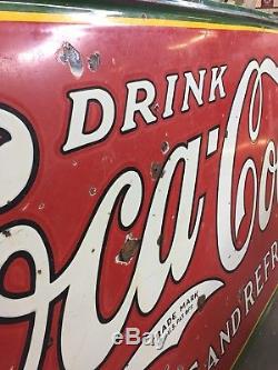 Large Porcelain Coca Cola Sign