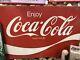 Large VINTAGE Coca Cola Advertising Sign
