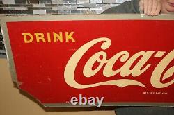 Large Vintage 1946 Drink Coca Cola Soda Pop 54 Sign