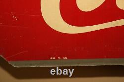 Large Vintage 1946 Drink Coca Cola Soda Pop 54 Sign