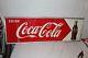 Large Vintage 1949 Drink Coca Cola Soda Pop Bottle Gas Station 54 Metal Sign