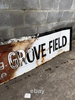 Large Vintage 1950s-1960s metal Coca Cola Sign. 10ft x 2ft