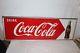 Large Vintage 1951 Drink Coca Cola Soda Pop Bottle Gas Station 54 Metal Sign