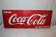 Large Vintage 1952 Drink Coca Cola In Bottles Soda Pop 43 Metal Sled Sign