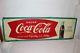 Large Vintage 1962 Drink Coca Cola Fishtail Soda Pop Bottle 54 Metal Sign