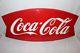Large Vintage 1964 Coca Cola Fishtail Soda Pop Gas Station 42 Metal SignNice