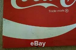 Large Vintage Coca Cola Metal Sign 36 W X 24 H AM121