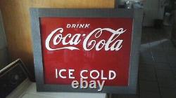 Large metal Coca Cola Sign 25-1/4 X 21 X 3/4