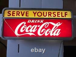 Lighted Coca Cola Sign