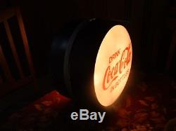Lighted Coca Cola flange sign