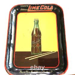 Lime Cola Vintage Metal Advertising Tray