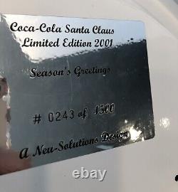 Limited Edition Coca Cola 2001 Seasons Greetings Lighted Sign #0243 Out Of 1500