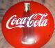 Look Look Look 24 Vintage Coca-cola Button Painted Metal Sign