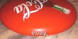Look Look Look 24 Vintage Coca-cola Button Painted Metal Sign
