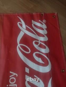 MASSIVE VINTAGE COCA COLA FIFA 94 Soccer WORLD CUP Advertising Banner 8' Sign