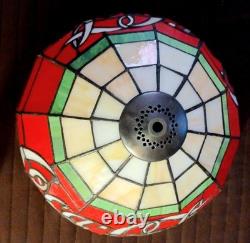 MAY SALE! RARE! NEW Coca Cola Real Stained Glass Lamp NOB! COLLECTIBLE MINT