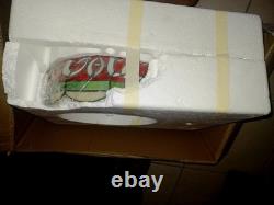 MAY SALE! RARE! NEW Coca Cola Real Stained Glass Lamp NOB! COLLECTIBLE MINT