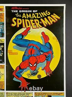 Marvel origin SPIDER-MAN Coca-Cola poster signed by STAN LEE