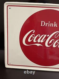 Mca 2491 Original & Authentic''coca Cola'' Painted Metal Sign 32x12 Inch